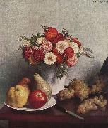 Henri Fantin-Latour Stilleben mit Blumen und Fruchten oil painting reproduction